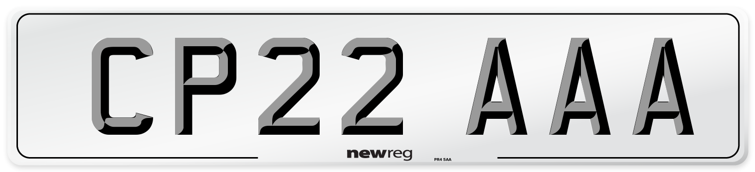 CP22 AAA Number Plate from New Reg